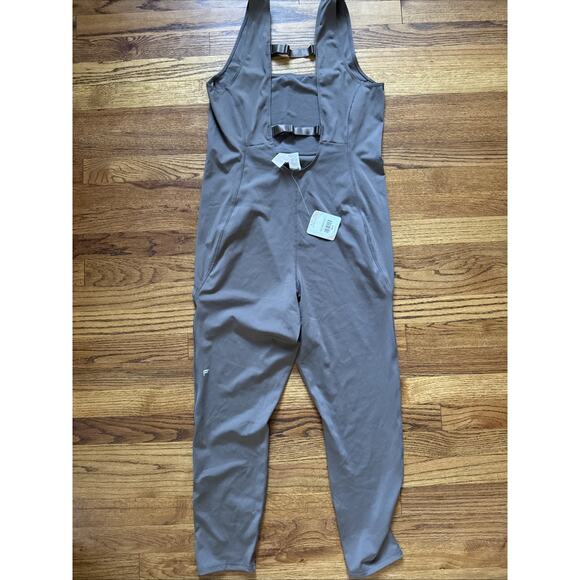 Fabletics Pants - Fabletics Tyra One Piece 7/8 Frontier Green Active Jumpsuit Women's XL C14